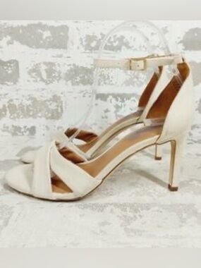 Women’s Ivory Ankle-Strap Stiletto Heels
